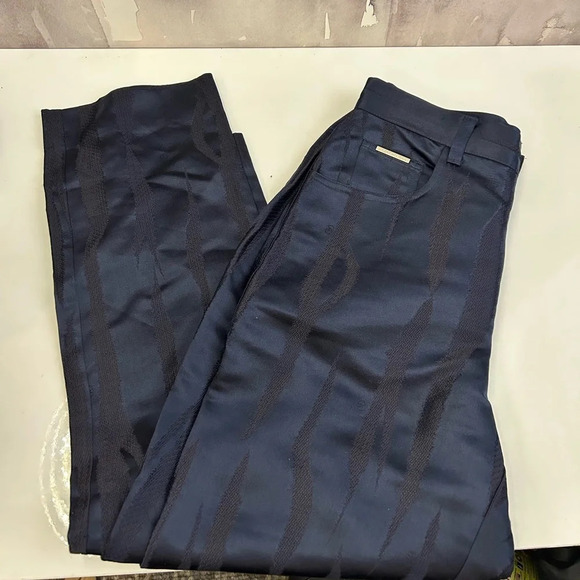 ! Valentino Jeans Silk navy blue pants size 27 - Picture 3 of 10